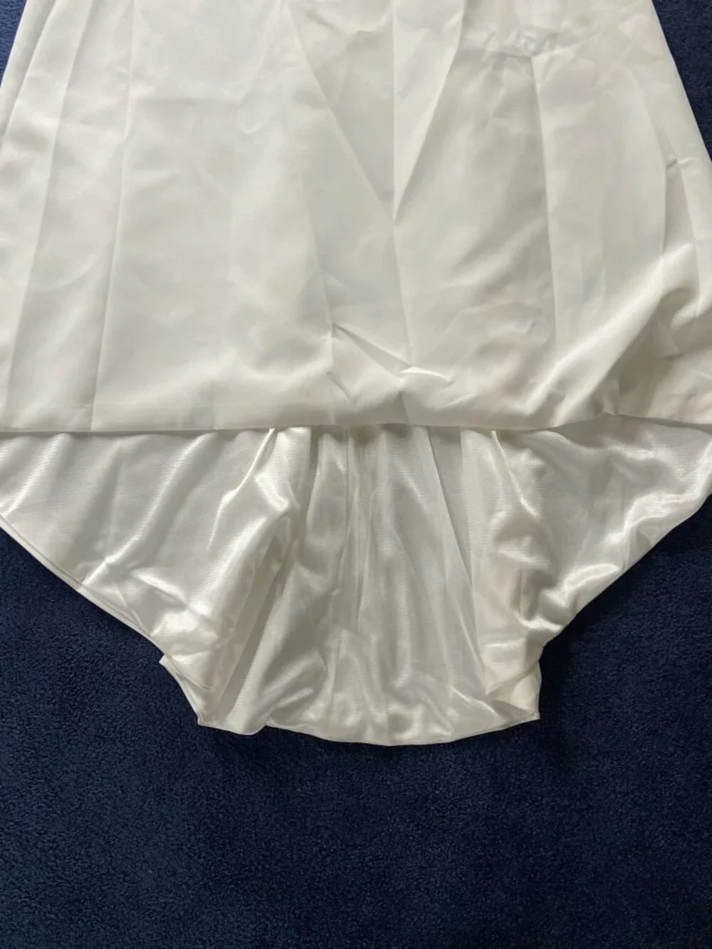 NWT Lanting Bride White Mermaid Wedding Dress | Sleeveless Satin Bridal Gown - Picture 5 of 7